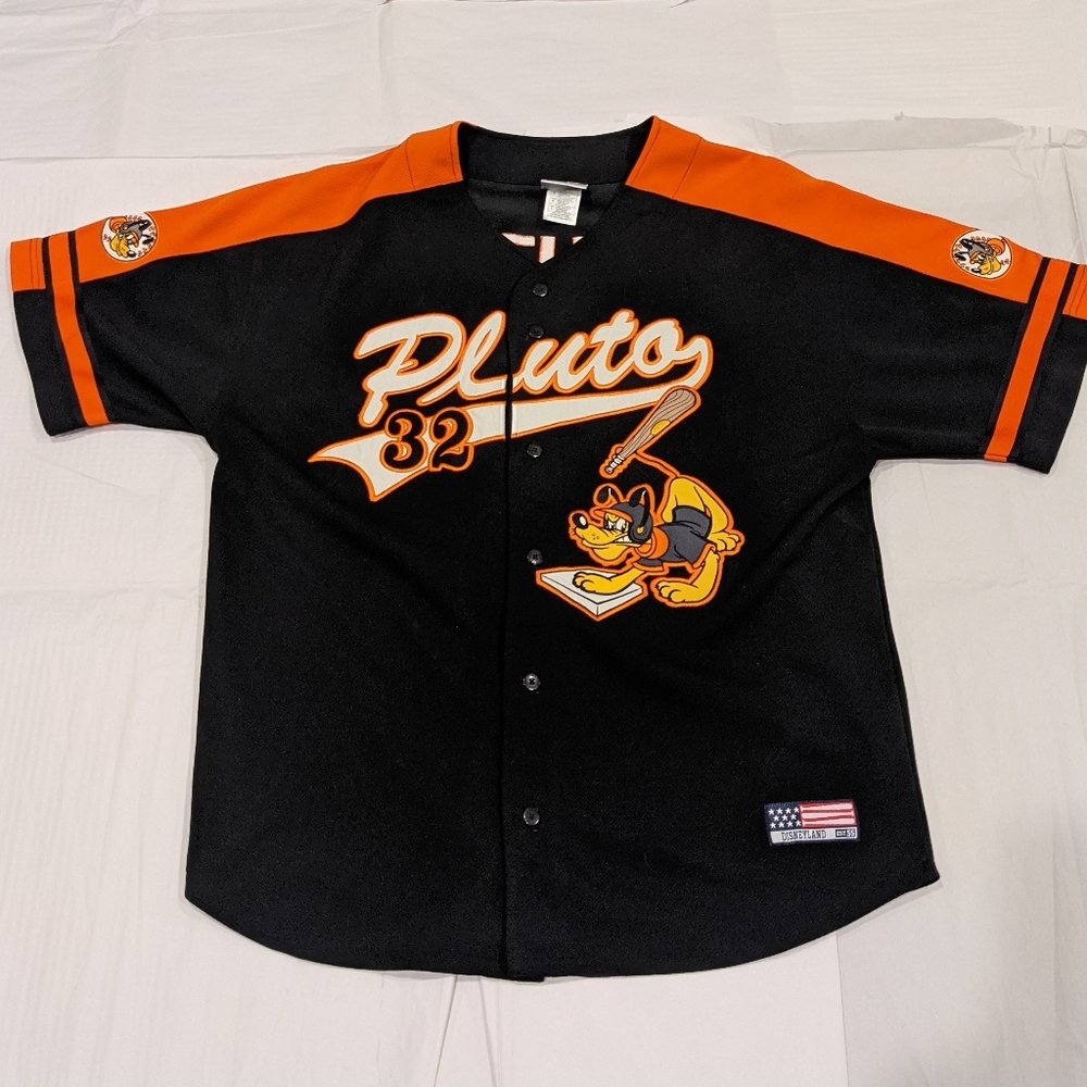 Disney Disneyland Pluto Baseball Jersey Adult L